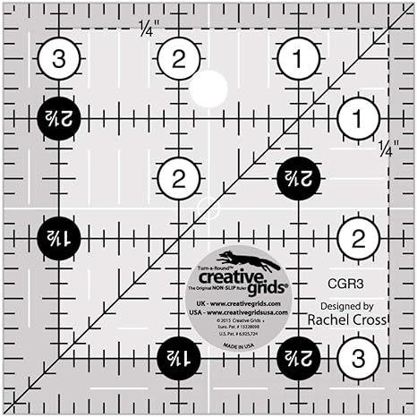 Creative Grids Quilt Ruler 3 1/2" Square