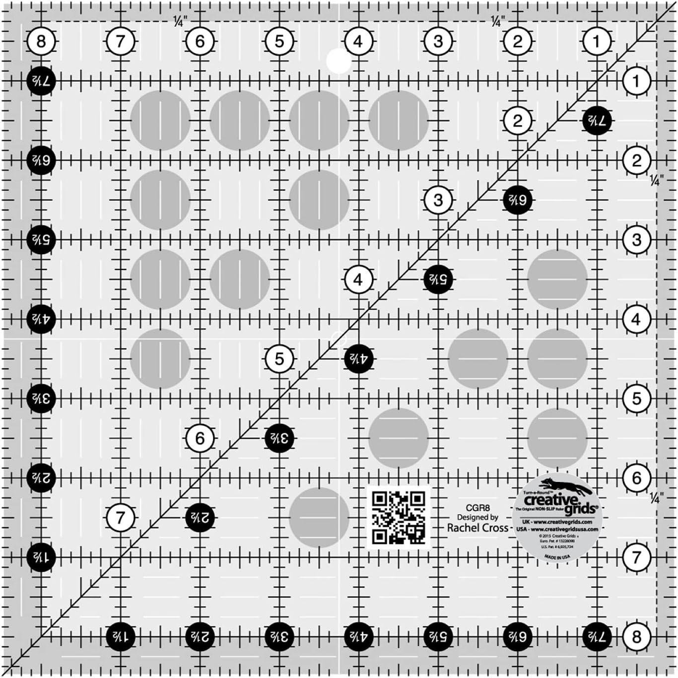 Creative Grids Quilt Ruler 8 1/2" Square