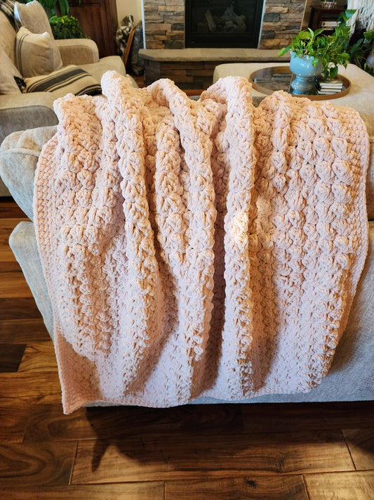 Blush Blossom Baby Blanket
